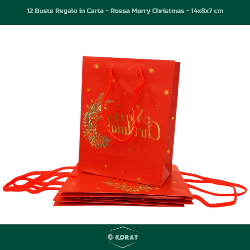 Buste Regalo Natale “Merry Christmas” – Eleganza, Colore e Spirito Nat