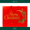 12 Buste Regalo in Carta - Rossa Orizzontale Merry Christmas - 45.5x33