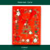 12 Buste Regalo in Carta - Rossa in Velluto Decorazione Oro - 30x42x12