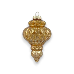 Palla Vetro a Goccia Oro - 7 cm