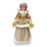 Mamma Natale - 64 cm - Con Abito Natalizio Con Pailletes Oro
