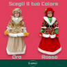 Mamma Natale - 64 cm - Con Abito Natalizio Con Pailletes Rosso/Verde