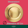 Set 6 Sottopiatti - 33 Cm - Liscio - Oro