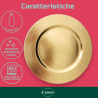 Set 12 Sottopiatti - 33 Cm - Liscio - Oro