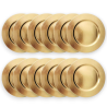 Set 12 Sottopiatti - 33 Cm - Liscio - Oro