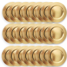Set 24 Sottopiatti - 33 Cm - Liscio - Oro