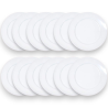 Set 12 Sottopiatti - 33 Cm - Liscio - Bianco