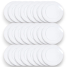 Set 24 Sottopiatti - 33 Cm - Liscio - Bianco