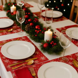 Set 24 Sottopiatti - 33 Cm - Liscio - Bianco