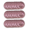 Set 24 Sottopiatti - 33 Cm - Liscio - Rosa Antico
