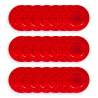 Set 24 Sottopiatti - Bordo Ondulato - Rosso