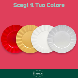 Set 6 Sottopiatti - Bordo Ondulato - Argento