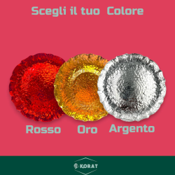Set 6 Sottopiatti - Effetto Martellato - Oro