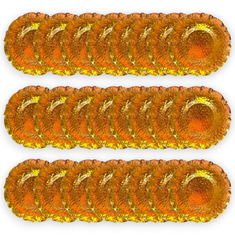 Set 24 Sottopiatti - Effetto Martellato - Oro