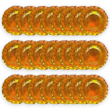 Set 24 Sottopiatti - Effetto Martellato - Oro