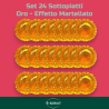 Set 24 Sottopiatti - Effetto Martellato - Oro