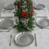 Set 24 Sottopiatti - Effetto Martellato - Argento
