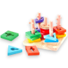Fatto di Legno - Impilatore Geometrico in Legno - Gioco Montessoriano 