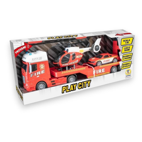 Play City - Camion dei Pompieri - Scala 1:16 - Movimento a Frizione