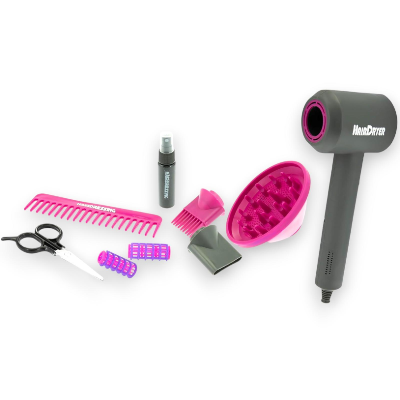 Miss Signorina - Set Beauty Saloon con Phon a Batteria