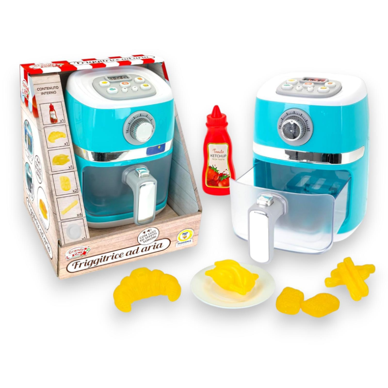 Grande Chef - Friggitrice ad Aria - Luci e Suoni Reali - 17x20.5x23 cm