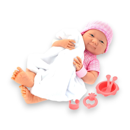 Baby Teo - Bambolotto Femminuccia Realistico Neoborn - Completo di Acc
