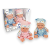 Baby Teo - Set di 2 Bambolotti Gemellini - Maschio e Femmina - 23 cm