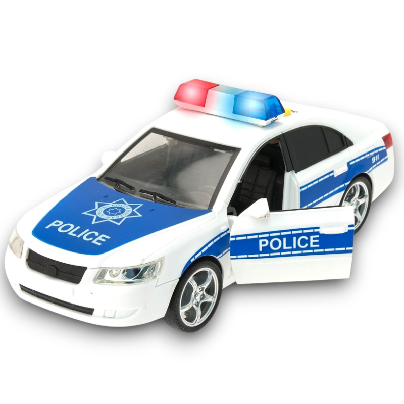 Play City - Macchina della Polizia - Luci e Suoni - Movimento a Frizio