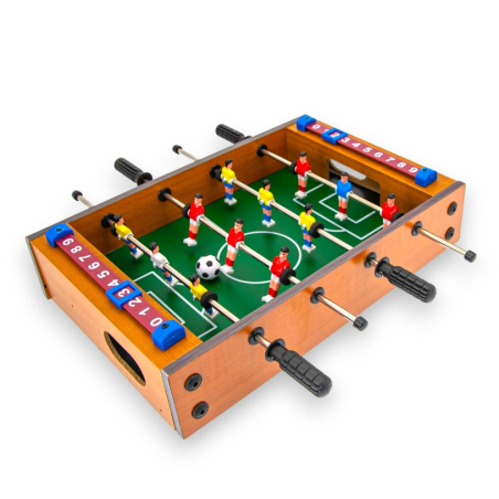 Teorema - Calcio Balilla da Tavola in Legno - 34x37x8.5 cm