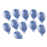 12 Palloncini Magnete - Blu Perlato - Con Frase - 4x6 cm