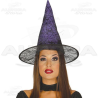 Cappello Viola Lilla Befana Strega Trama a Ragnatela