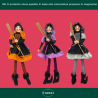 Befana Seduta in Resina - Abiti a Pois - 60 cm