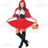 Costume Vestito Cappuccetto Rosso