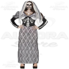 Costume Vestito Donna Sposa Scheletro 