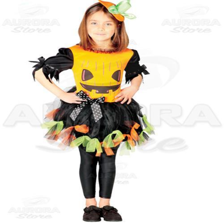 Costume Vestito Zucca - Bimba