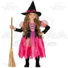 Costume Vestito Strega - Bimba - Rosa