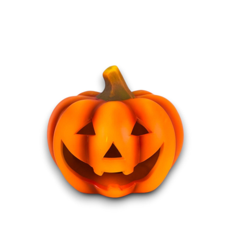 Zucca Halloween con Luci - 18 Cm