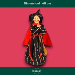 Befana Porta Dolciumi in Resina 40 cm - Con Cofanetto