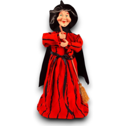 Befana Porta Dolciumi in Resina 40 cm - Con Cofanetto