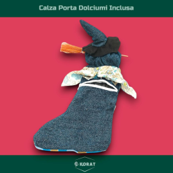Befana Porta Dolciumi in Resina 40 cm - Con Calza