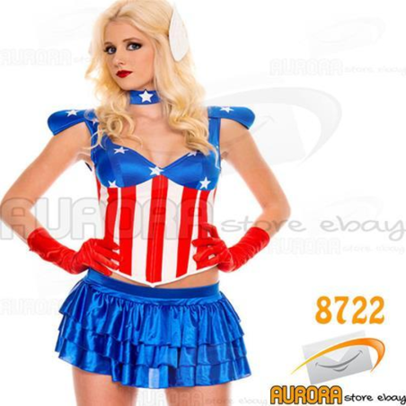 COSTUME SEXY WONDER WOMAN AMERICANA