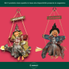 Befana Appendino in Resina - 40 cm - 2 Modelli Assortiti - Con Luci e 