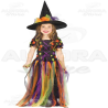 Costume Vestito Strega Arcobaleno - Bimba