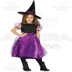Costume Vestito Strega - Bimba - Viola