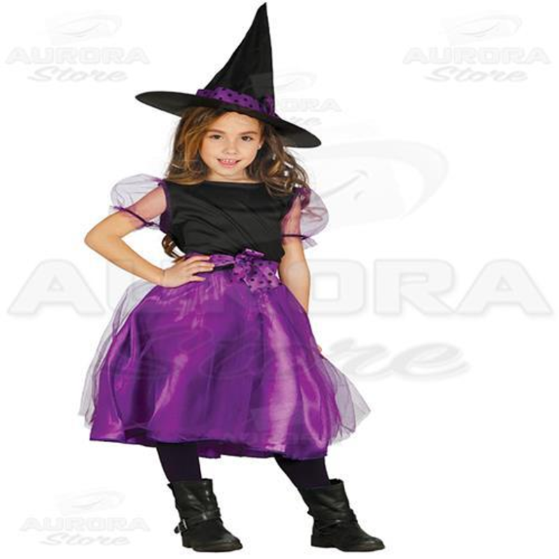 Costume Vestito Strega - Bimba - Viola