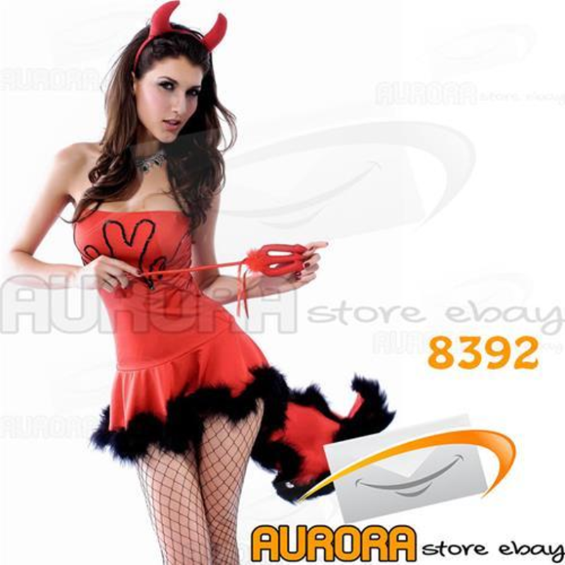COSTUME SEXY DIAVOLETTA CODA COD. 8392
