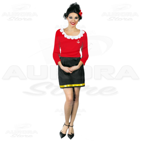 Costume Vestito Olivia - Moglie Braccio di Ferro - Popeye