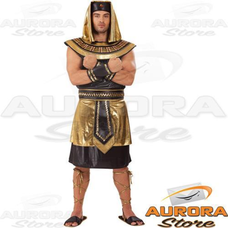 COSTUME FARAONE DIO EGIZIANO NERO/ORO 