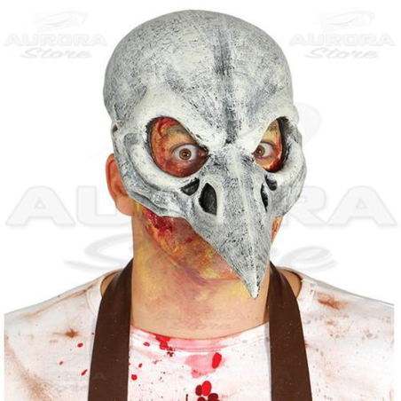 Maschera Scheletro Teschio Uccello - Mezzo Viso
