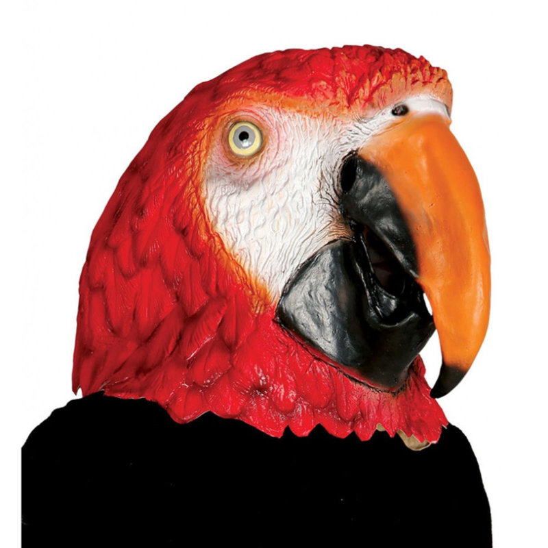 Maschera Testa Pappagallo - 100% Lattice